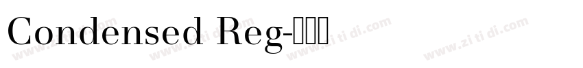 Condensed Reg字体转换
